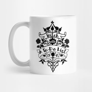 Witch With A To Do List Mug